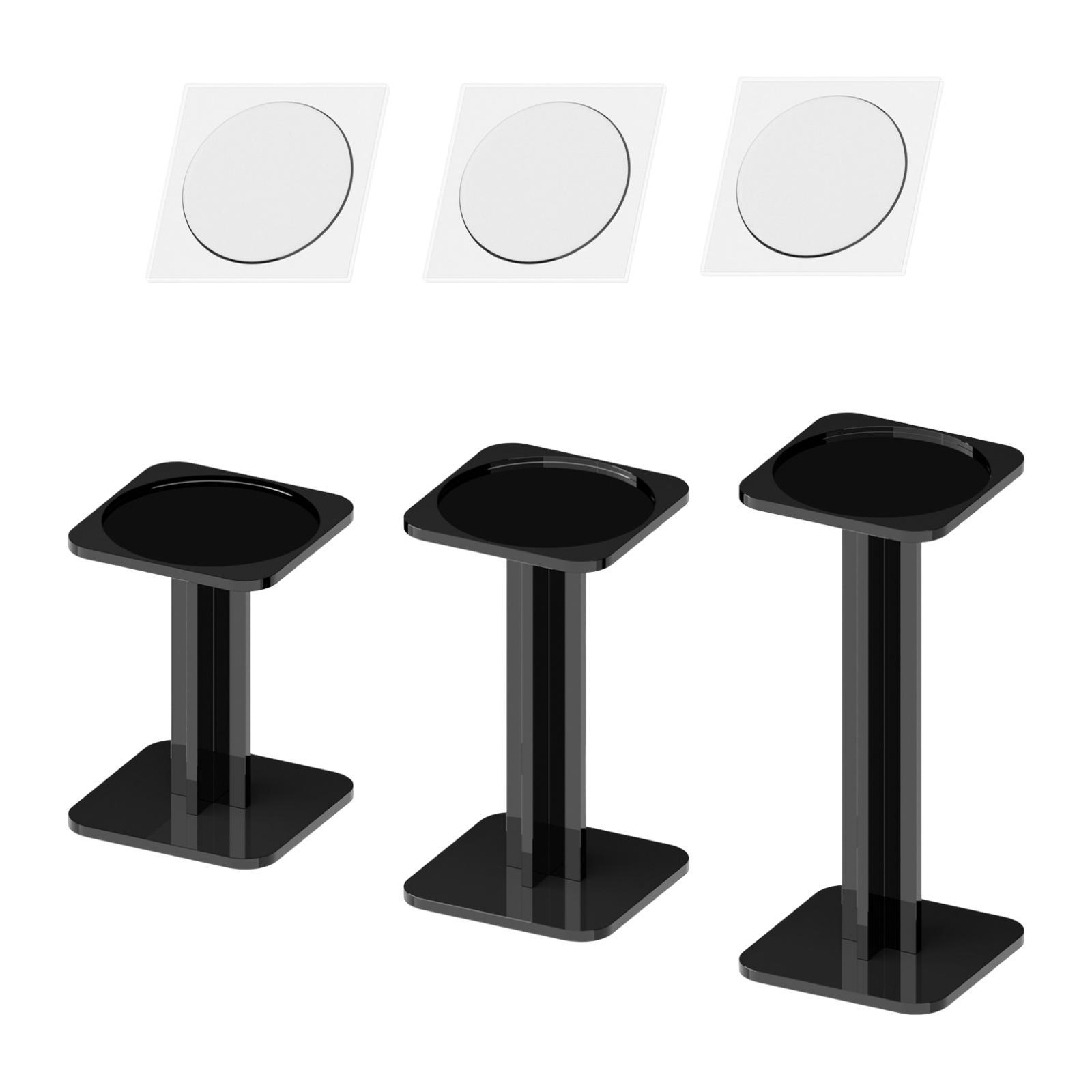 

3x Acrylic Combat Risers Display Stands Support Showcase Holder Flights Rack for Tabletop Workshop Countertop Home Board Game