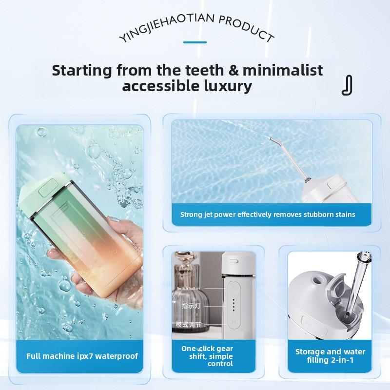 Spălătorie dentară portabilă electrică, curățare orală electrică, spălare dentară, îndepărtarea pietrelor de uz casnic, clătire, mașină de spălat dentar, ață dentară cu apă