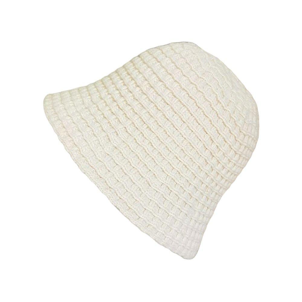 Ear Protection Bucket Hat Thicken Knitted Fisherman Hat Casual Beret Hat for Women