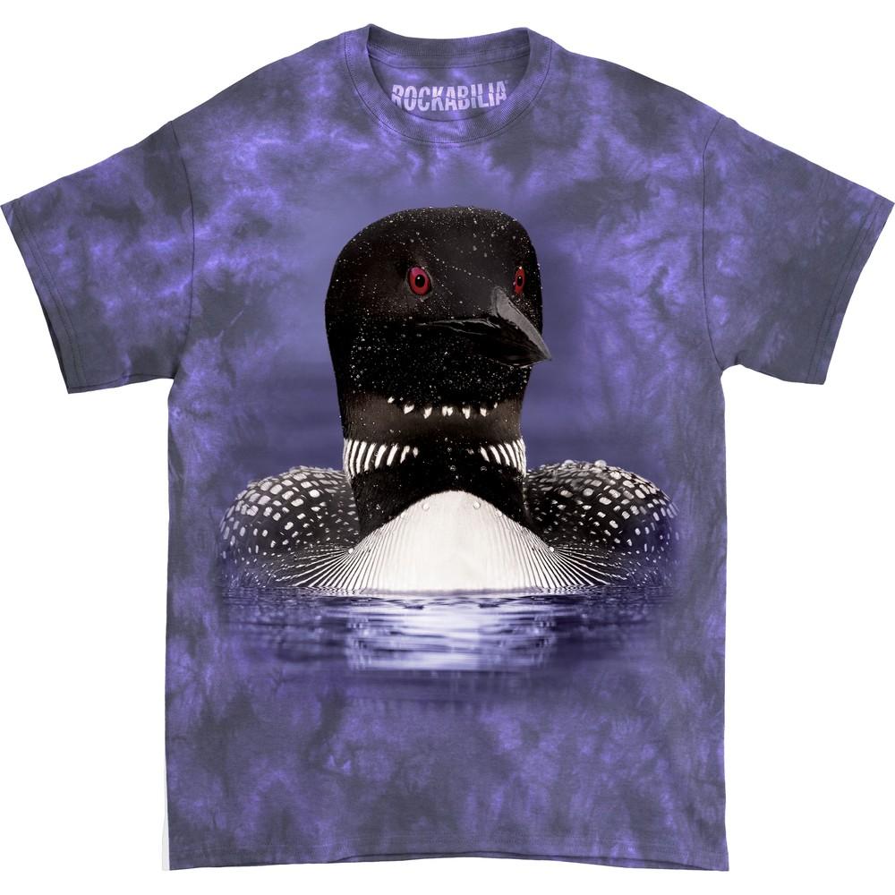 Men s The Mountain Loon Portrait T-shirt Purple Unisex T-Shirt XXXXL