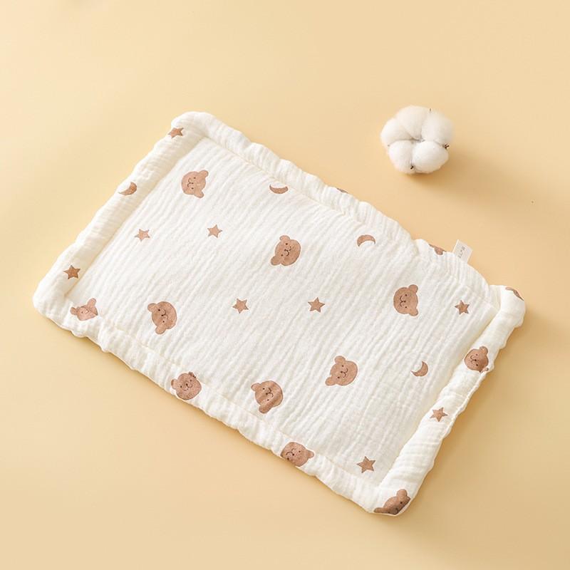 0-12Month Newborn Baby Pillow Cotton Napping  Absorption Breathable Soft Universal Pillow Bedding Babies Accessories