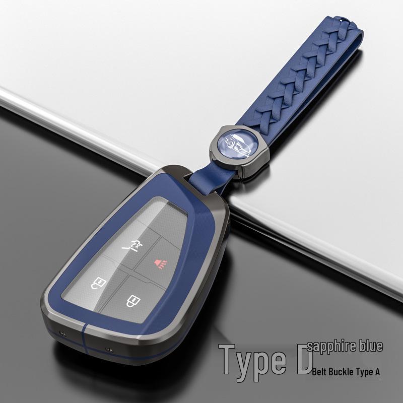 Metal Shell Snap Button Key Case for Buick Envision S and GS 2022 Models