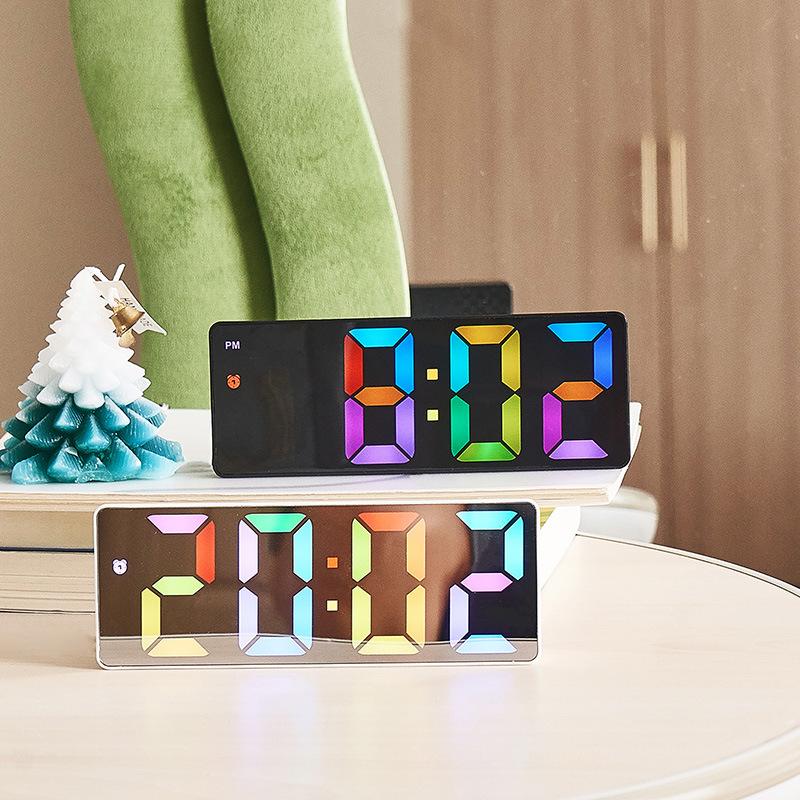 Color-changing Electronic Clock Simple Multi Function Alarm Clock Student Creative Clock Large Screen Clock Watch