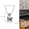 Butterfly And Elephant Alloy Pendant Chain With Blue Eyes For Trendy Fashion