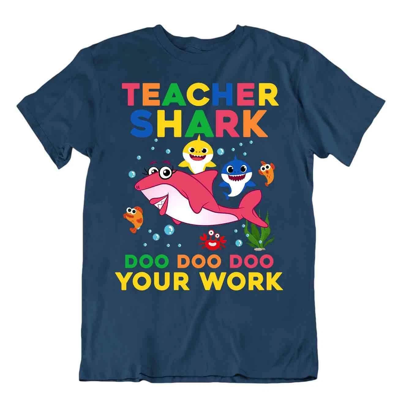 Teacher Shark Tshirt Wonderful Gift For A Guide Tshirt Funny Colored Tee XL