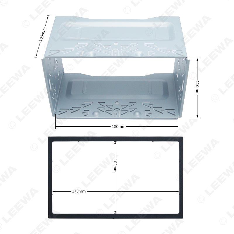 Volkswagen 1997-2009 Models: ISO 2DIN Iron Frame + Modified Fascia (178x102mm)