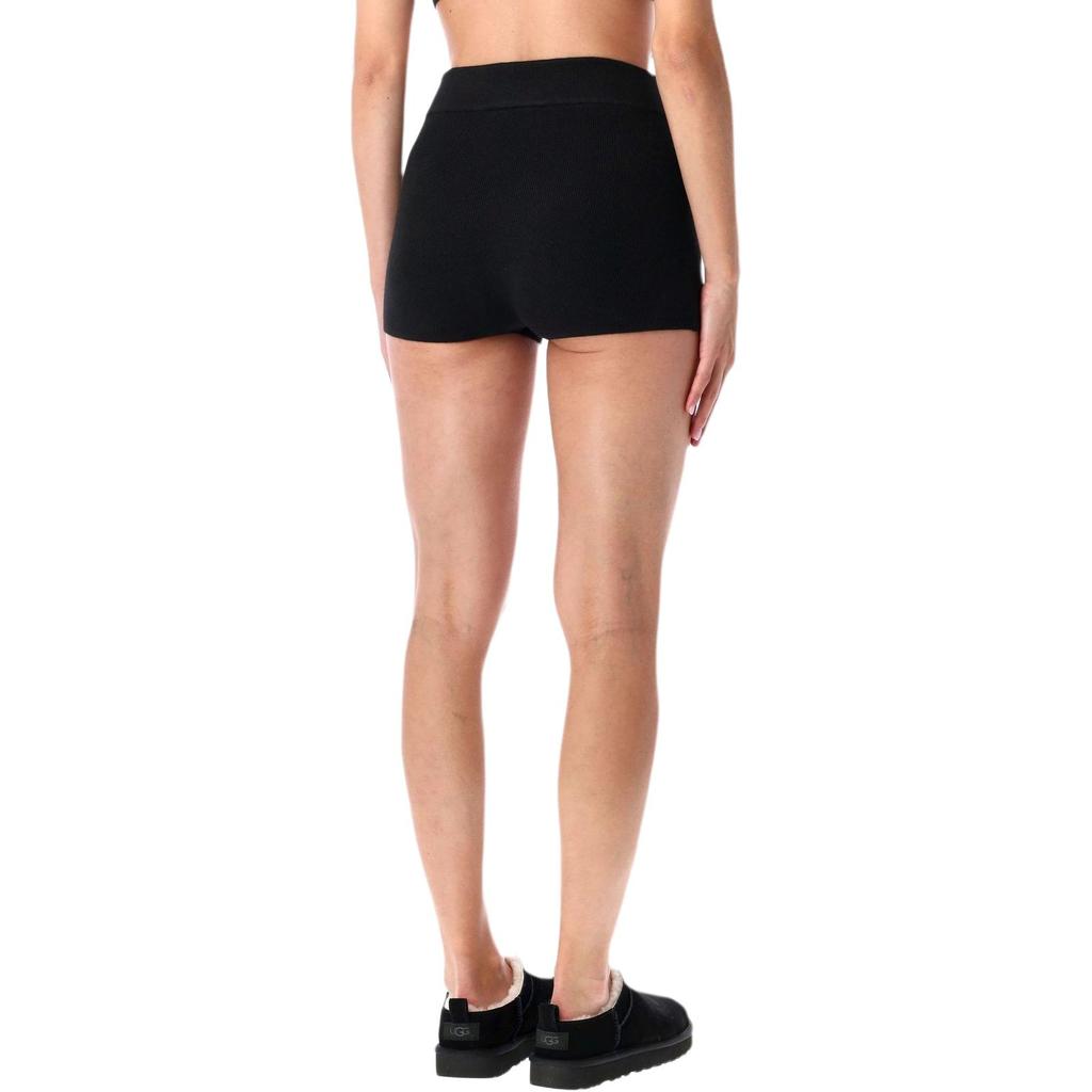 Fear Of God Essentials FW25 Logo Plaque High Waist Shorts Women shorts 192SP257700FW-BLACK