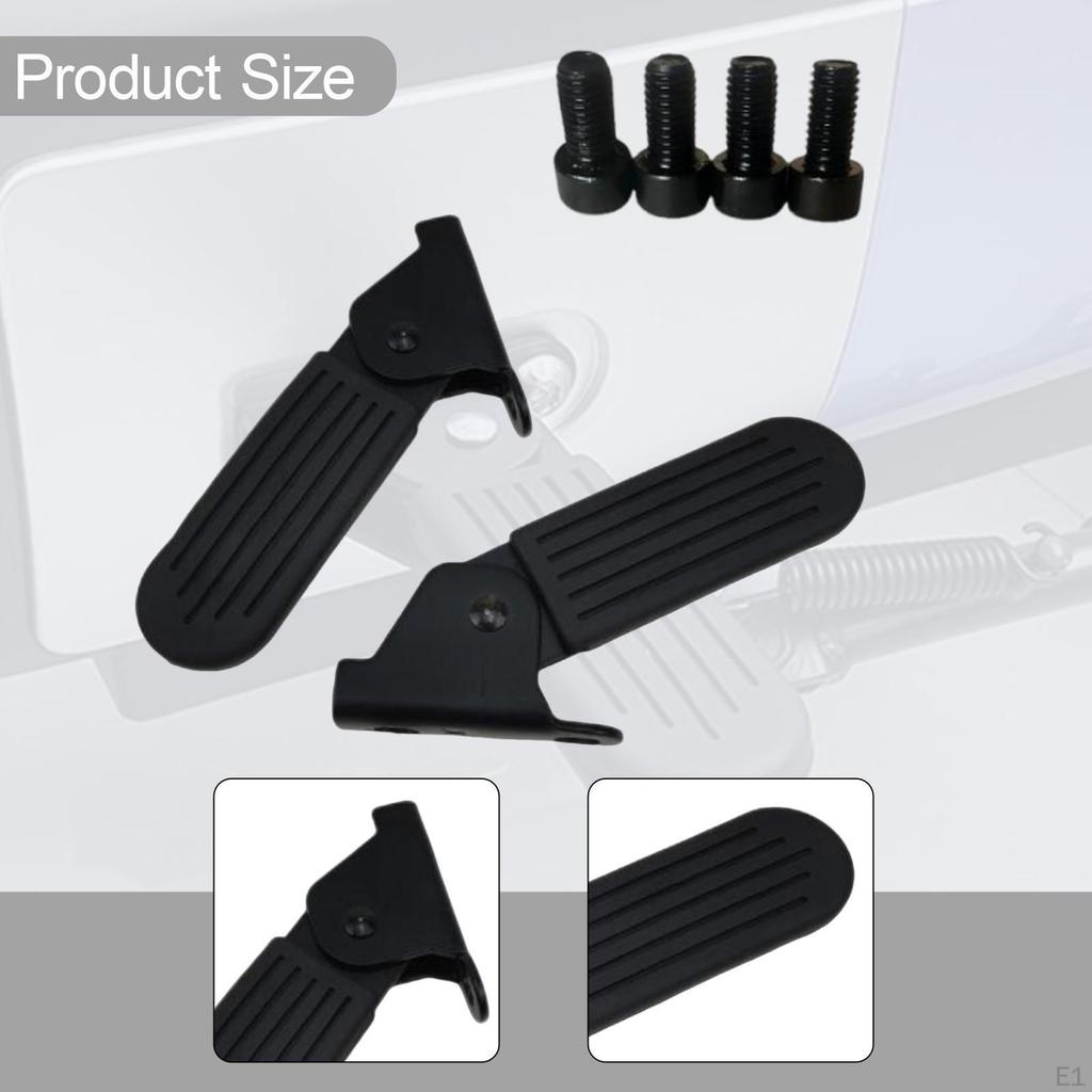 Electric Scooters Front Foot Pegs Foldable Rests Easily Install Accessory Repair Parts Rest