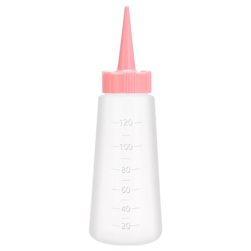 120ml Needle Nosed Bottle Salon Shampoo Applicator Bottle Hair Oil Applicator Bottle Hair Cleaning Bottle for Salon