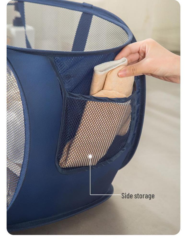 Faltbarer Wäschekorb und Aufbewahrungskorb – Sport Badminton Netz Wäschebeutel