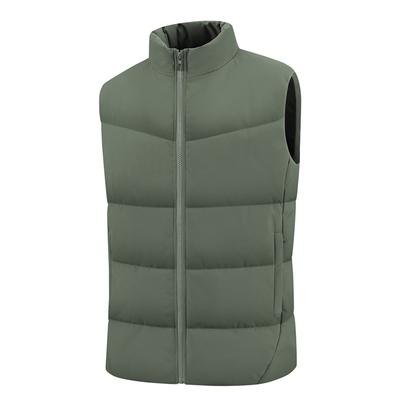 Autumn and Winter Windproof and Waterproof Down Cotton Vest Men's Warm Casual Sleeveless Sports Top Vest