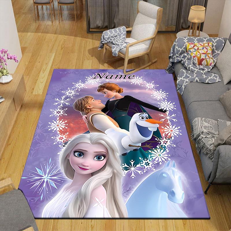 Custom 1Pc Elsa'S Winter Fantasy Rug Office Carpet Indoor Outdoor Entrance Doormat Nonslip Soft And Comfortable Living Room D91665