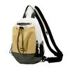 Schoolbag Outdoor Portable Water Cup Bag Sports Mountaineering Crossbody Bag Men's and Women's Drawstring Bundle Shoulder Bag Contrasting Color Mobile