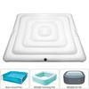 135cm Inflatable Hot Tub Cover Energy Saving Square Hot Tub Lid Outdoor Spa Pool Windproof RainThermal Cover Tub Accessories