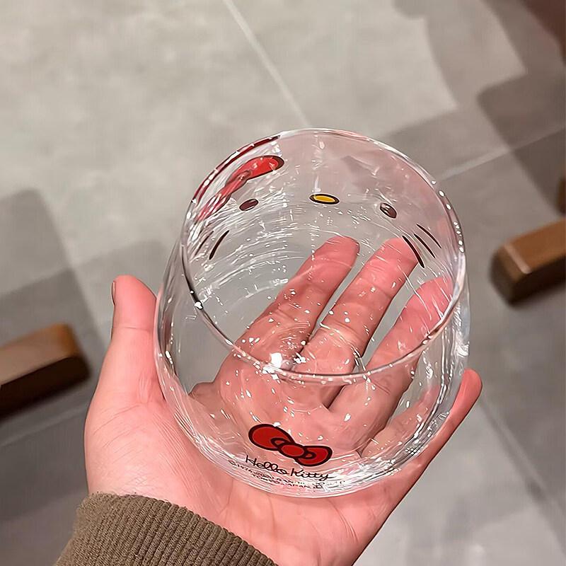 ZISIZ Chiikawa Cute Cat Glass Milk Cup