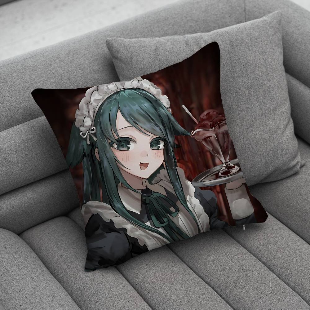 The SSong Of SSaya Pillow Case Sofa Living Room Bedroom Headboard Backrest Cushion Square Cushion Nap Time 30x30cm