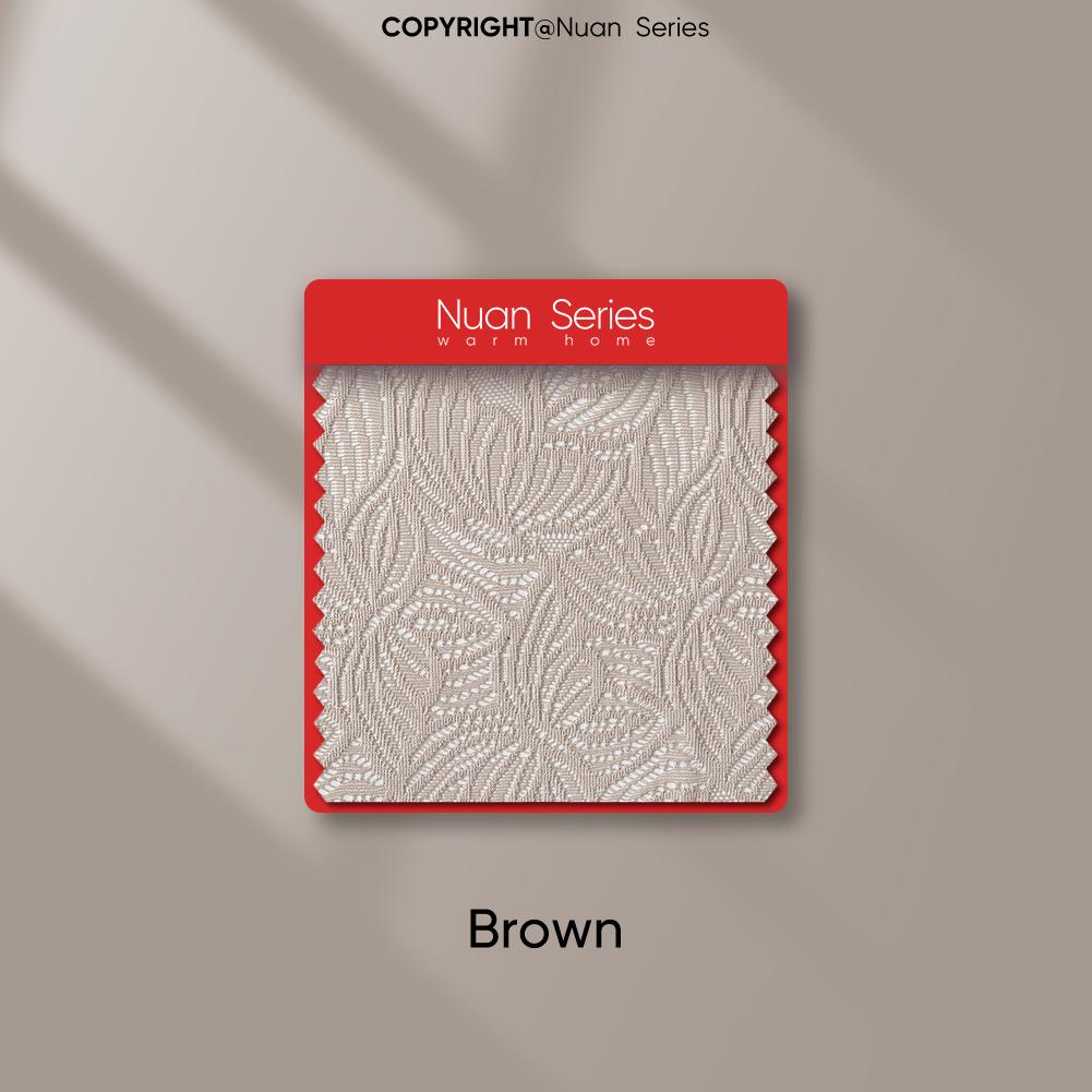 

1 шт кружевная цветочная газовая занавеска прозрачная занавеска тюль для спальни гостиной украшение дома серия Nuan W100cm x L130cm коричневый