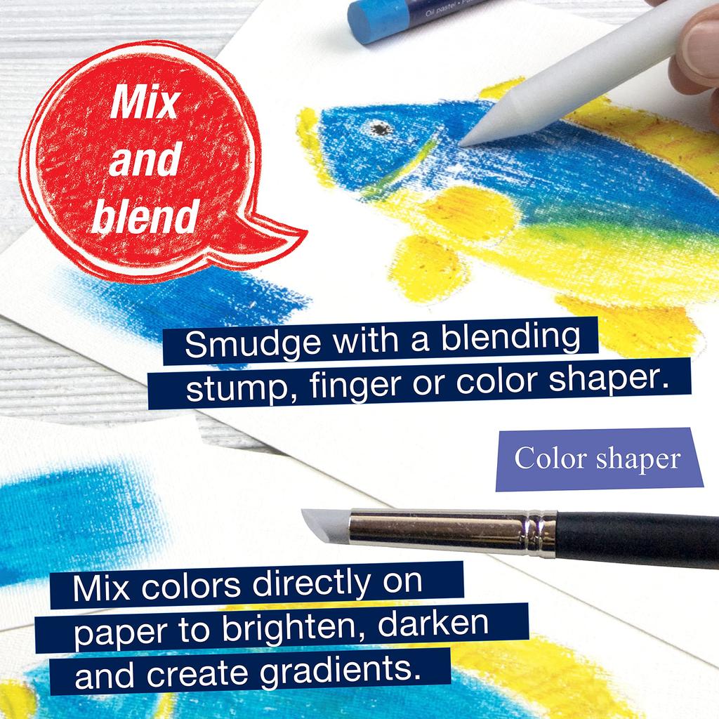 Faber-Castell Oil Pastels, 24-Color Set, Paper Box, 127024 [Official Japanese Product]