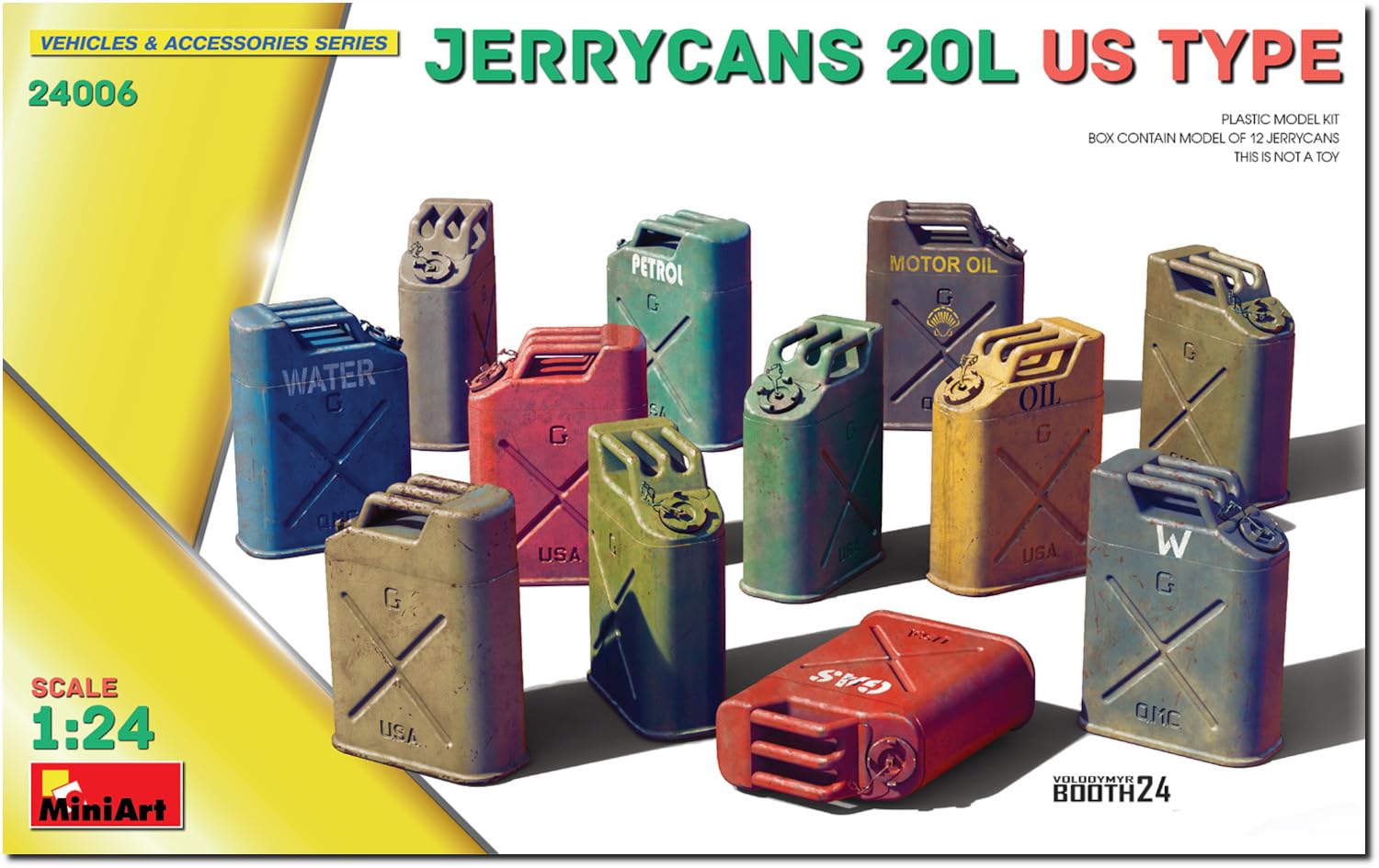 

Miniart Масштаб 1/24 Канистра 20 л Американский тип Пластиковая модель MA24006 (Декорации)