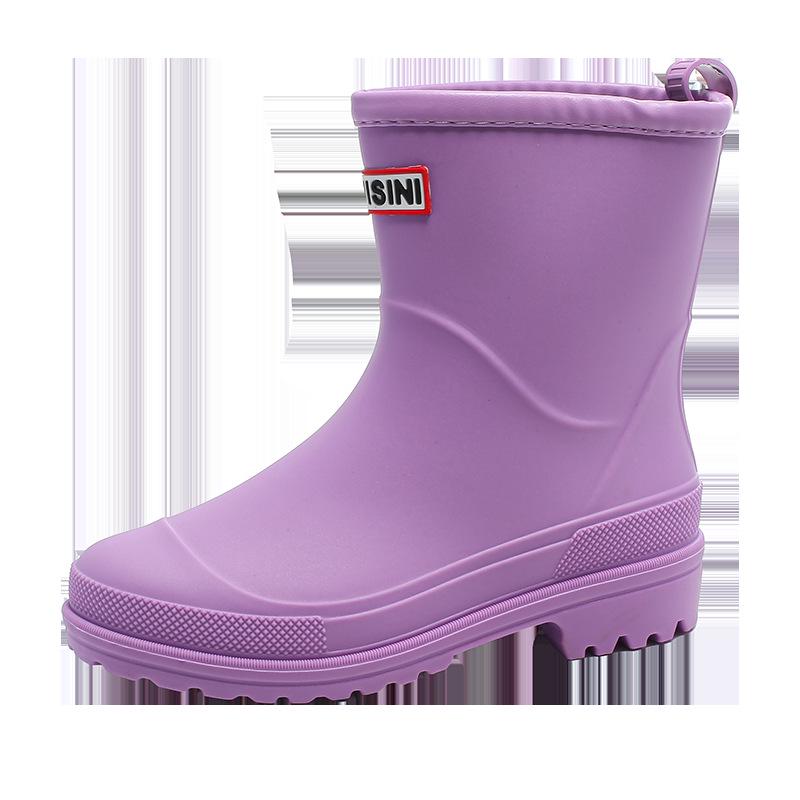 Damen Stiefeletten Regenstiefel im koreanischen Stil - Trendig, wasserdicht, rutschfest, ideal für Outdoor-Arbeiten und Autowäsche.