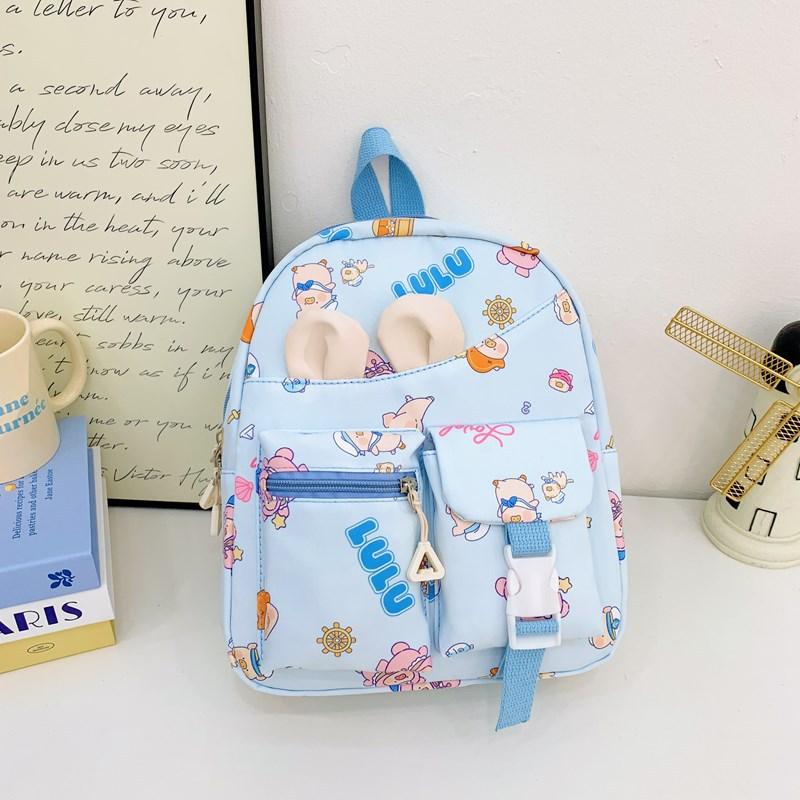 Popular Children'S Backpack Cartoon Cute Foreign Style Print Boys And Girls Backpack Primary School Bag Tide