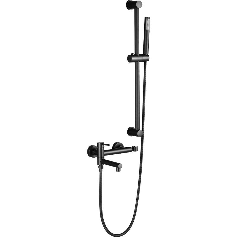 Brass Bathroom Shower Set Bathtub Faucet Handheld Shower Head Set Simple Multi-functional Shower Faucet Hot And Cold Mixed Tap