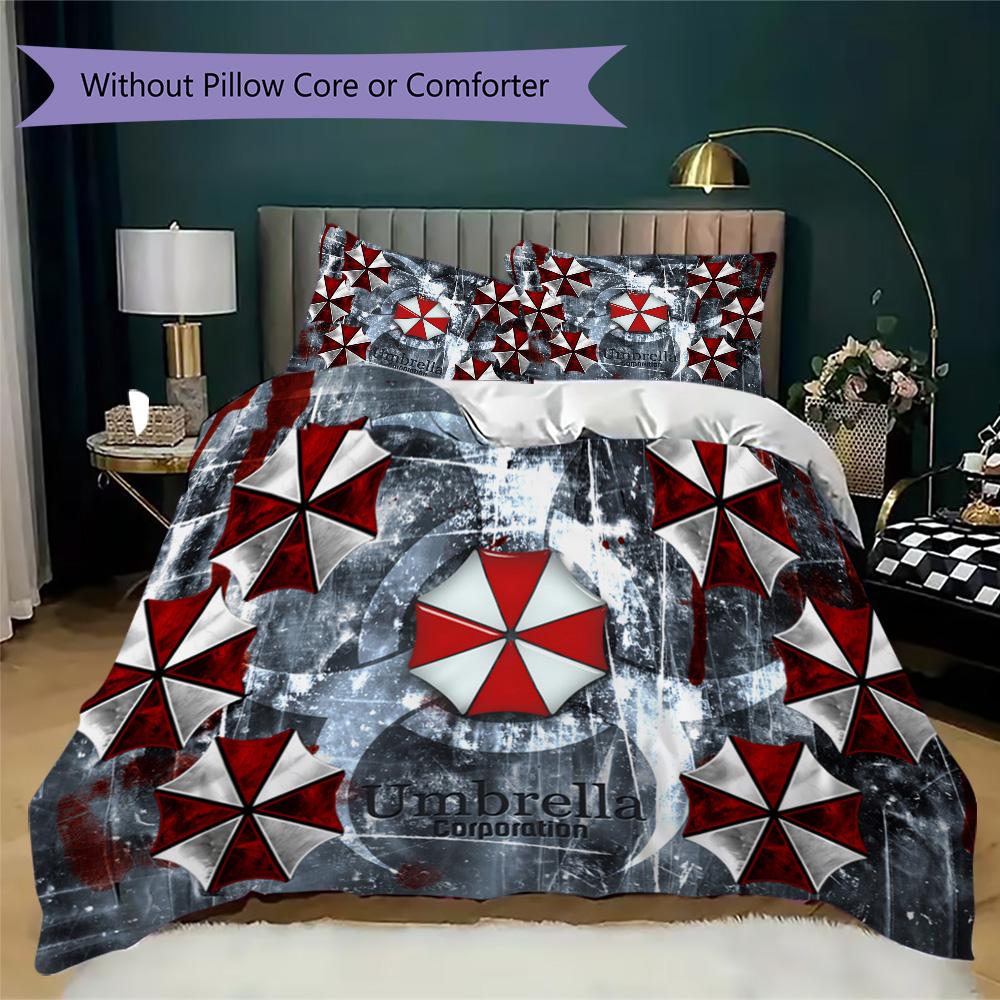 The sci-fi game Resident Evil Umbrella Corporation offers soft and comfortable bedding covers and pillowcases for home use (without core) K4