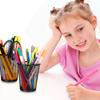 Oneant 12Pcs Black Pen Holder For Desk Pencil Holder Metal Mesh Pen Pot For Office Home Classroom Stationary Supplies