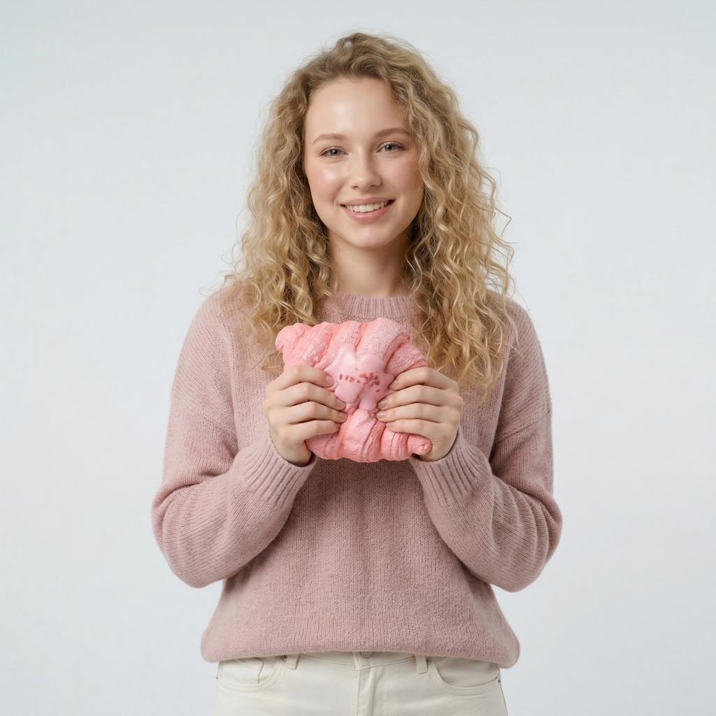 Giant Croissant Toys, Slow Rising Fake Bread Stress Reliever