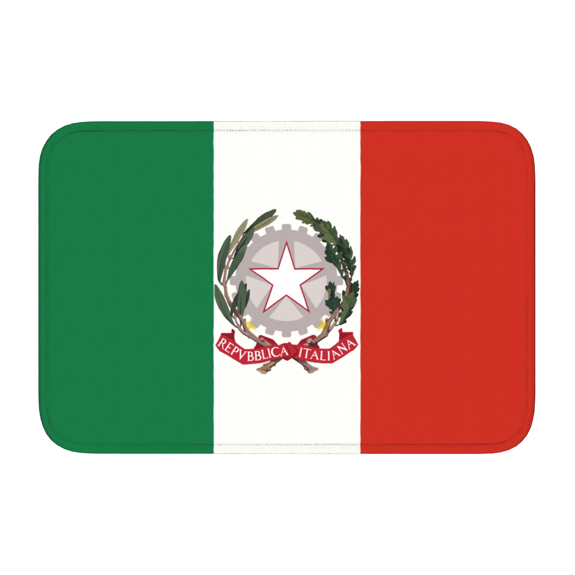 Tapis de porte personnalisé Carte de l'Italie Drapeau Italien Patriotique Tapis Antidérapant Bain Cuisine Chambre à Coucher Tapis de Sol 40*60cm 40cm x 60cm