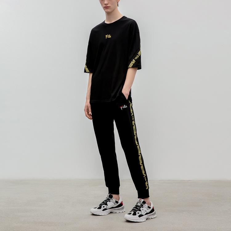 Fila Loose Short Sleeve T-Shirt Unisex Tops Black F11M938126F-BK