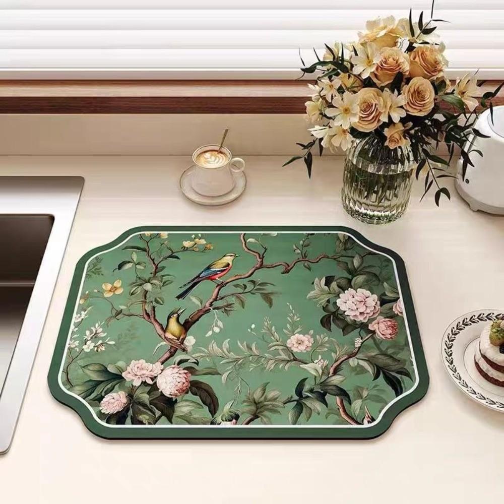 Heat Resistant Diatom Mud Mat Absorbent Table Mat New Placemat  Kitchen Dining