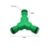 4-Point Plastic Car Wash Hose Quick Connect Tee Nipple for Garden Irrigation