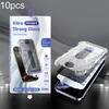 10pcs USG Easy Install Dust-proof Box Privacy Edge-to-Edge Tempered Glass Film