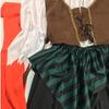 Costume di Coppia Pirati Caraibici Carnevale Halloween Capitano Cacciatrice Clubwear Tuta da Gioco Cosplay Vestito Elegante per Festa