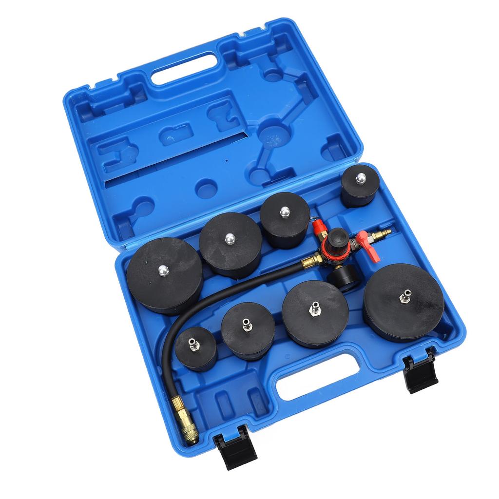 9 Pcs Turbo System Leakage Tester Turbocharger Air Pressure Guage Intercoolers Radiators Hose Leaks Test with 35mm To