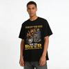 Vintage Flame Skull Biker Graphic Tee For Motorcycle Enthusiasts Pure cotton T-shirt