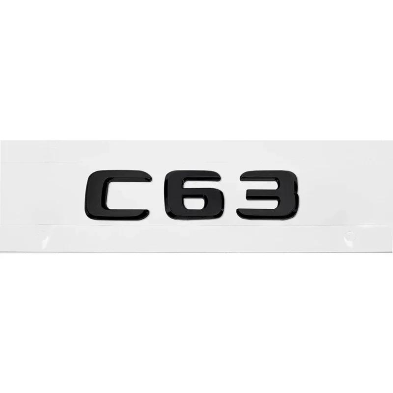 ABS Car Rear Trunk Emblem 3D Letters Tail Box Sticker Badge for Mercedes Benz C32 C36 C55 C63 C200 C220 C230 C Class W204 W205 KS6