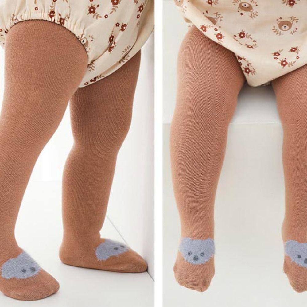 Elastic Newborn Pantyhose Animals Print Toddlers Cotton Tights Baby Knitted Tights  Summer