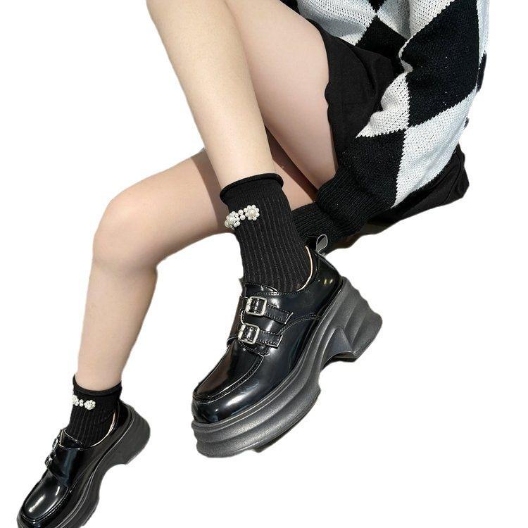 Wedding Dress Muffin Shoes Heightened Platform Wedge Heel High Heel Mary Jane Shoes Bride Bridesmaid Wedding Wedding Shoes