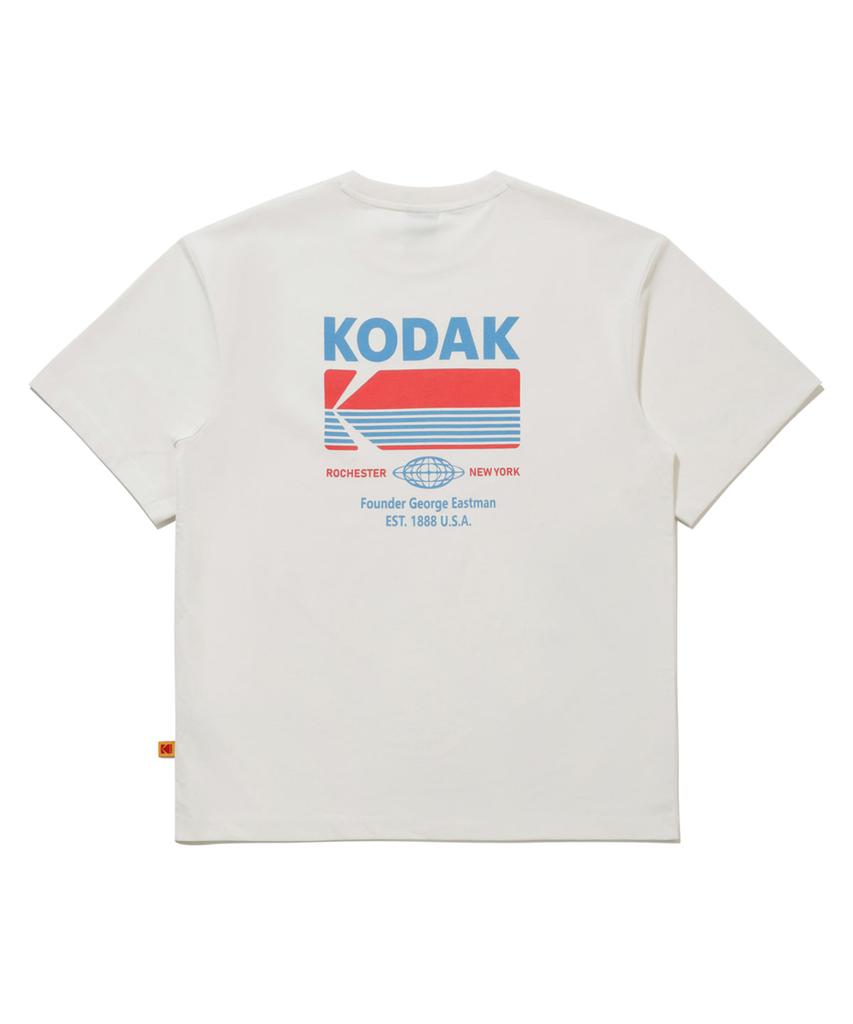 KODAK Breeze Pop Aerocool Big Graphic Short Sleeve T-Shirt Ivory