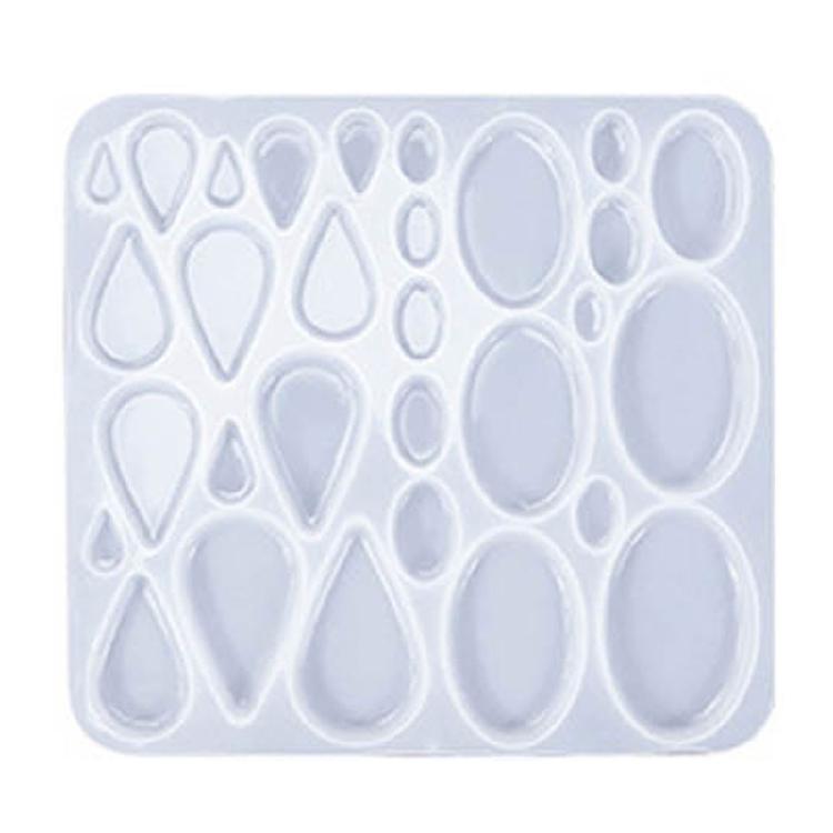 Fashion Crystal Droplet Earring Mold DIY Craft Molds 3D Resin Pendants Moulds