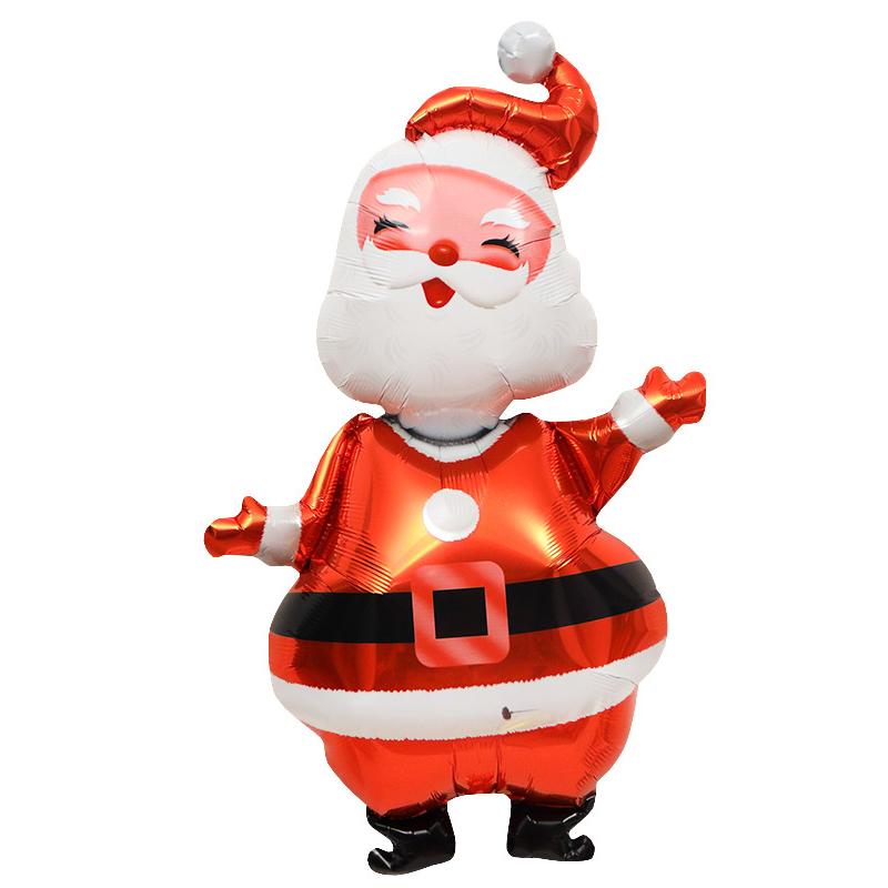 118cm Christmas Balloon Large Santa Claus Decorative Balloon Aluminum Foil Balloon for Christmas Party Decorations