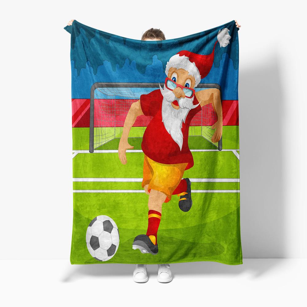 Cozy Football Throw Blanket Soft Fleece Sports Team Lover Gift Home Decor Bedding Gift for Him Her Kids Room