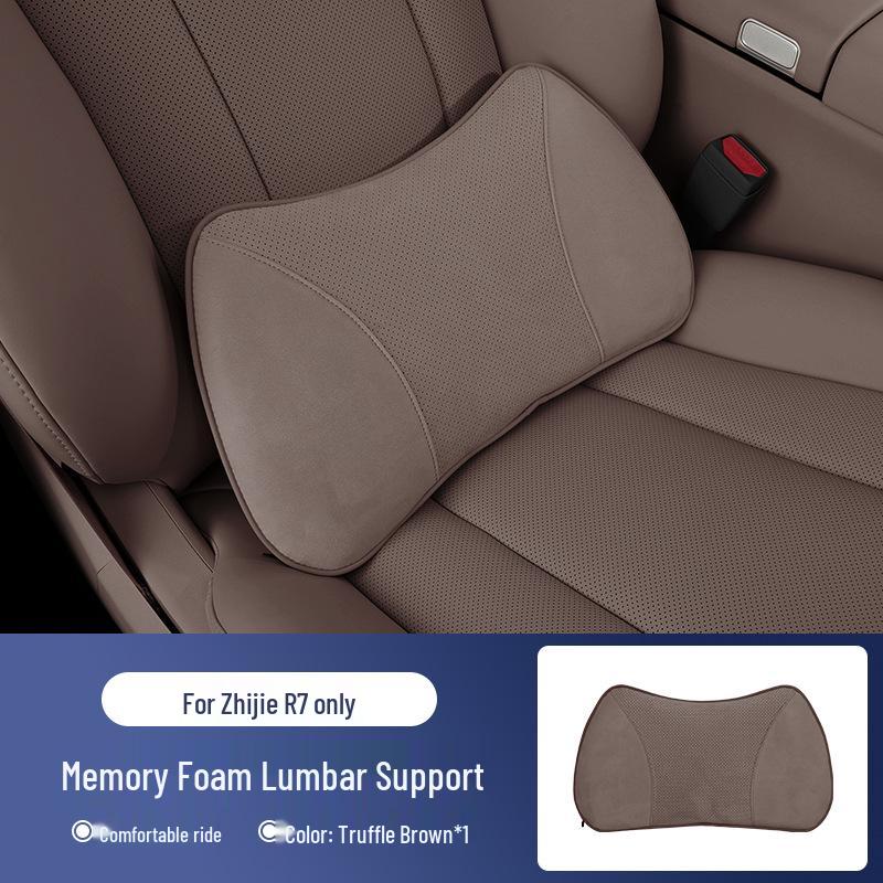 Zhijie R7/S7 Universal Aviation Headrest Neck Pillow with Lumbar Support and Fan.