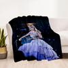 Musician Performing Live Concert. Flannel Blanket-Soft and Suitable for Sofas,Beds,Offices,Travel,All Seasons,Great Gift for Holidays and Birthdays.