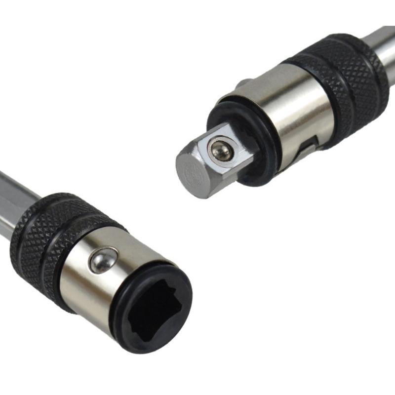 High Quality Steel 1/4 Hex Socket Converter Drill Bit Adapter Drive Extension Rod For Mechanical Assembly Vehicle Repair