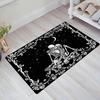Skull Couple Carpet Rug for Living Room Bedroom Home Sofa Decoration,Kids play Non-slip Floor Mat