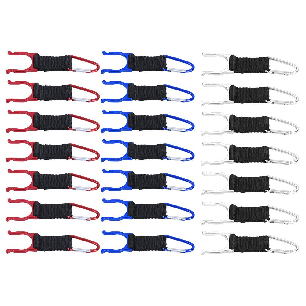 

21pcs Portable Carabiner Water Bottle Buckle Hook Camping Hiking Drink Buckle Hook Holders