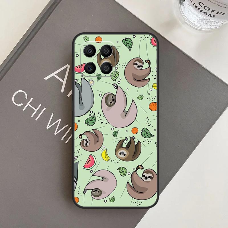 Sloth Animal Cute Case For Samsung Galaxy M15 M35 M55 M56 M36 M16 M06 M31 M13 M33 M53 M12 M32 M52 M14 M34 M54